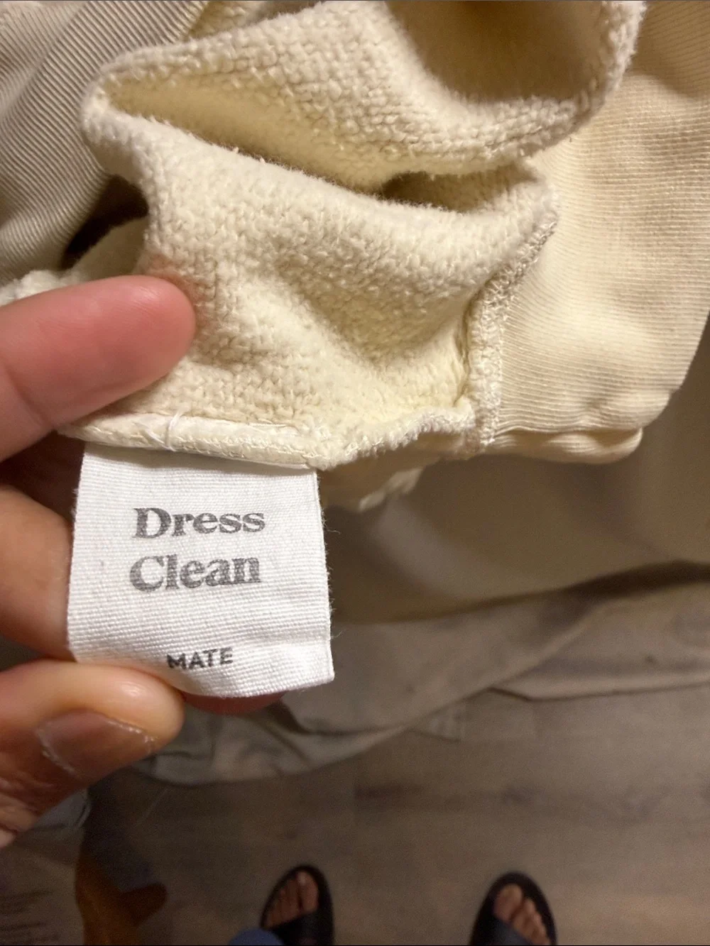 MATE the Label Cream Crewneck Sweatshirt - Picture 4 of 5